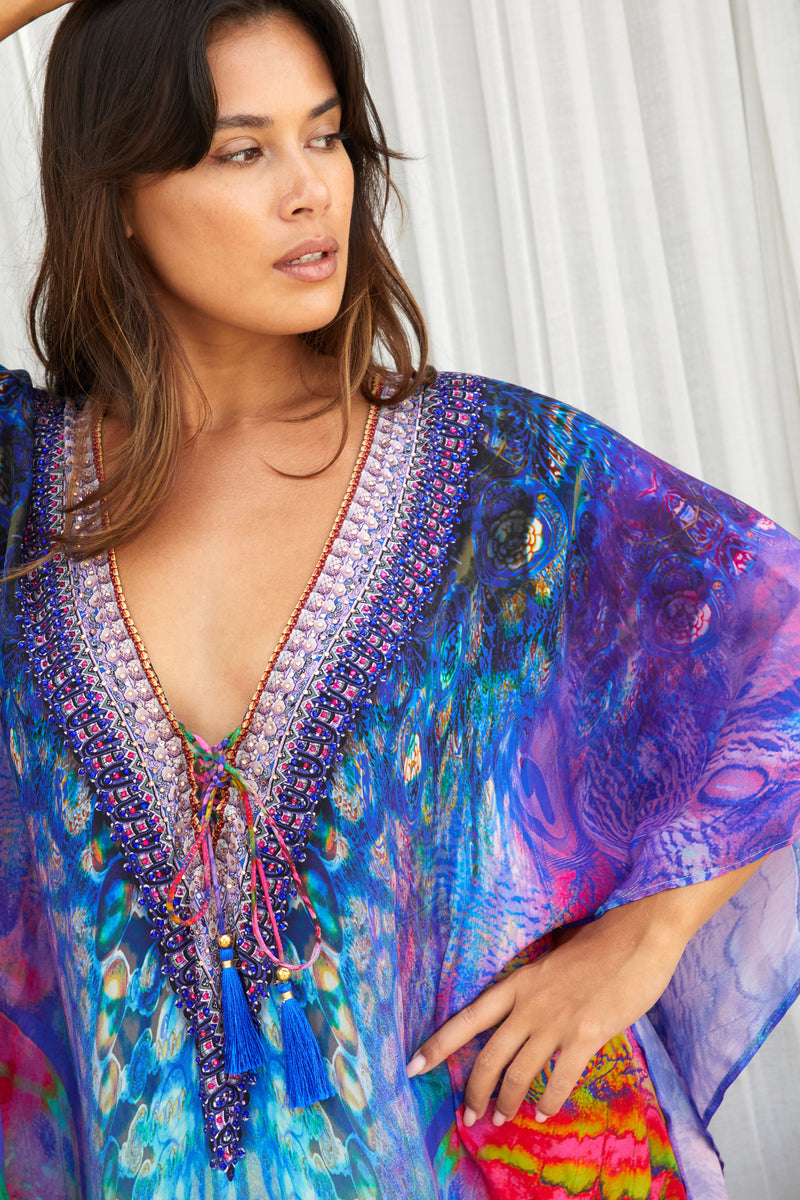 Tropical Brights Printed Kaftan