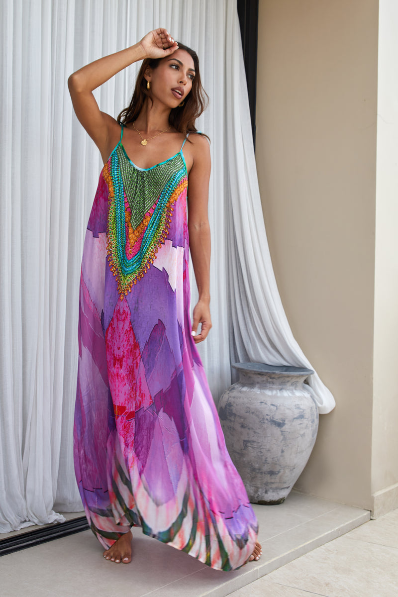 coral maxi dress uk Summer Flame Coral Maxi Dress | Bold & Elegant Style